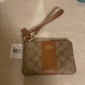 Coach logo wristlet - brand new with tags!